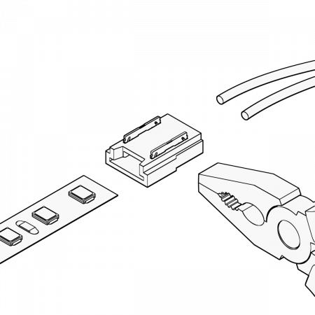 12360-2 Geniled Piercing Connectors 2pin (7mm) with wire for flexible connection or 10mm tape connection 2pcs
